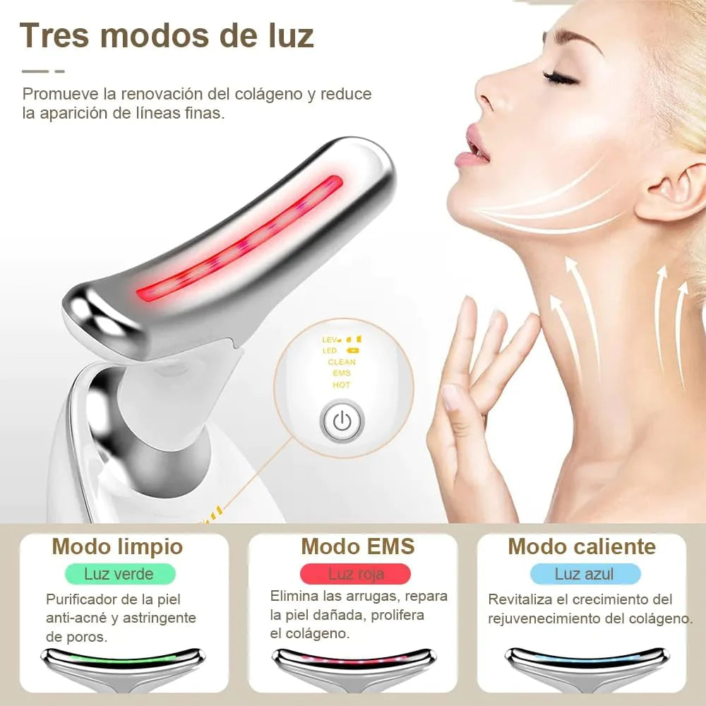 Masajeador Facial Lineas De Expresion DermaSuave 3 en 1