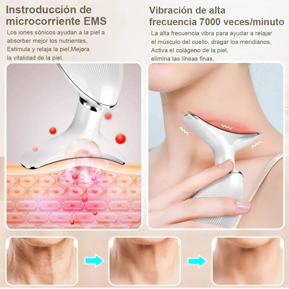 Masajeador Facial Lineas De Expresion DermaSuave 3 en 1